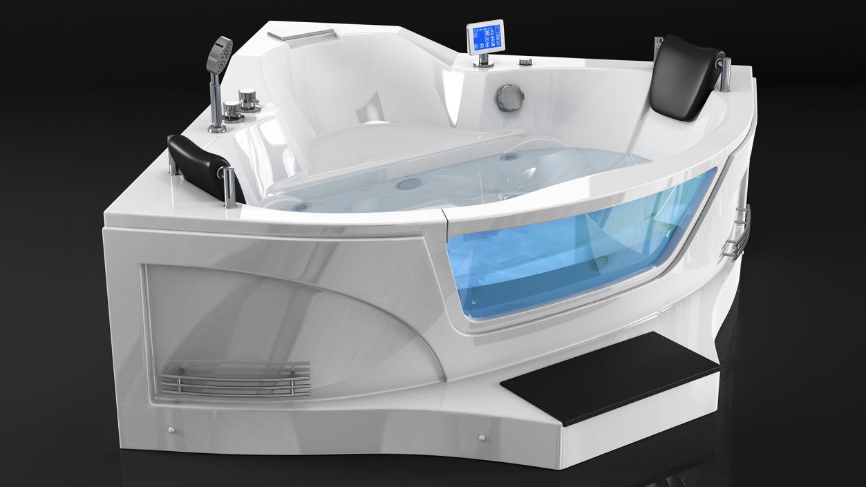 ARIEL Whirlpool Bathtub with Air Bubble Jets 3D model