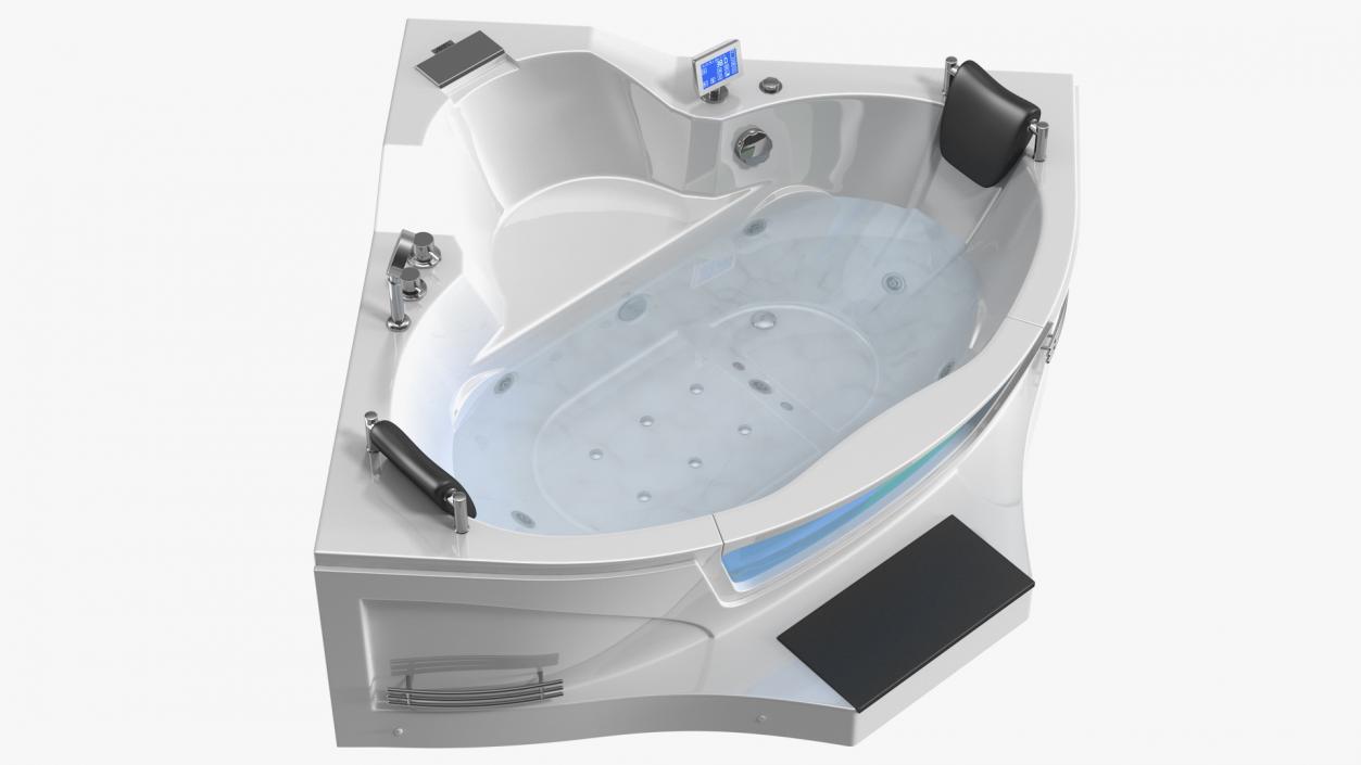 ARIEL Whirlpool Bathtub with Air Bubble Jets 3D model