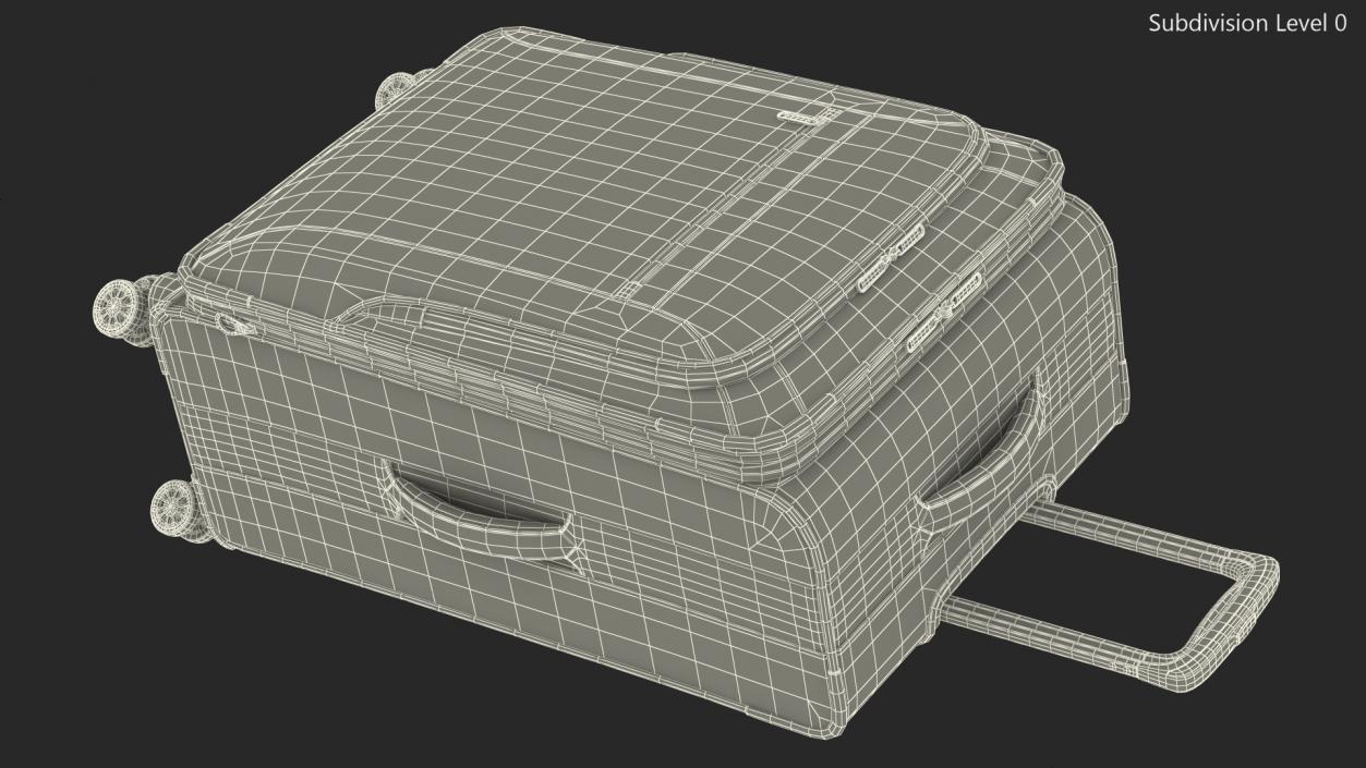 Softside Rolling Luggage Turquoise 3D model