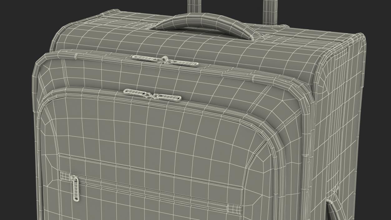 Softside Rolling Luggage Turquoise 3D model