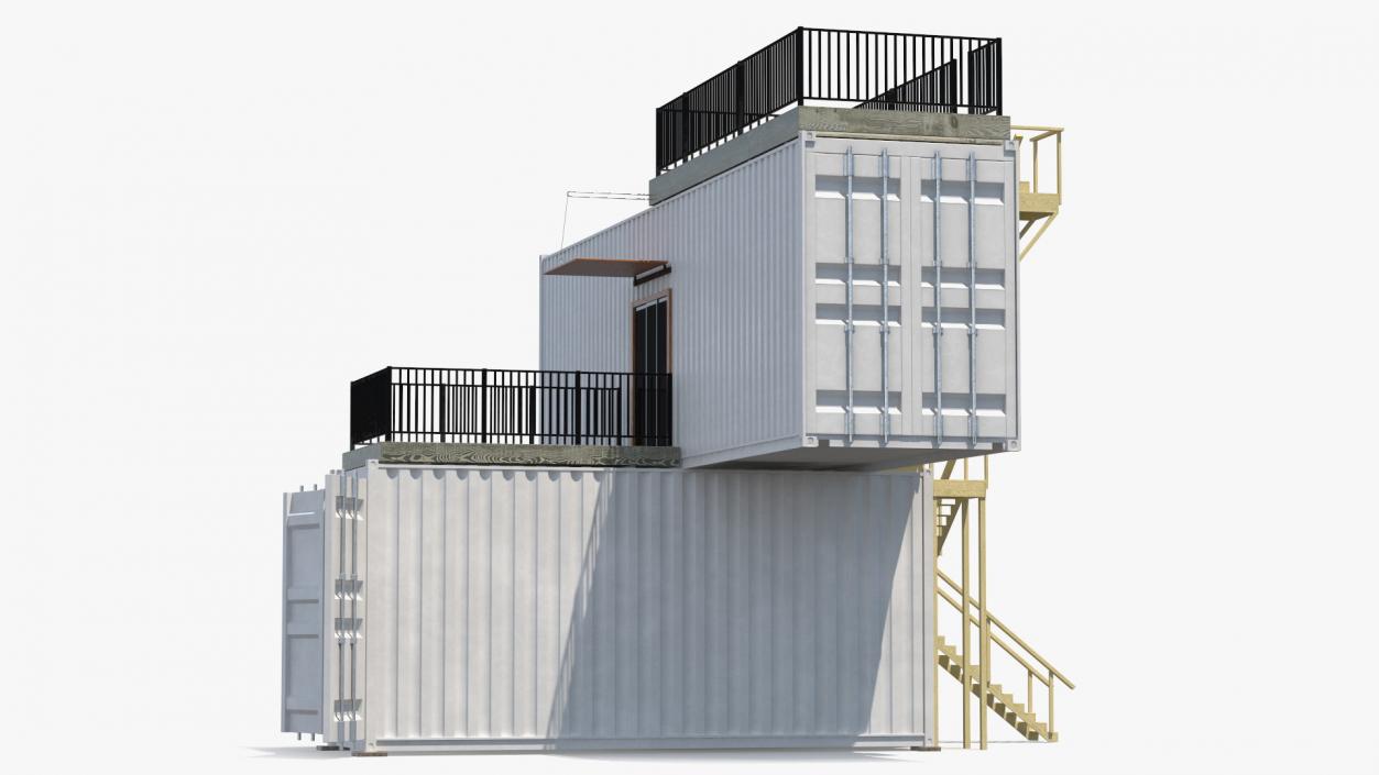 3D Shipping Container House Building model