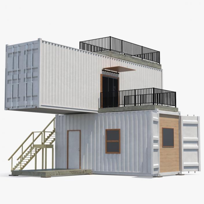 3D Shipping Container House Building model