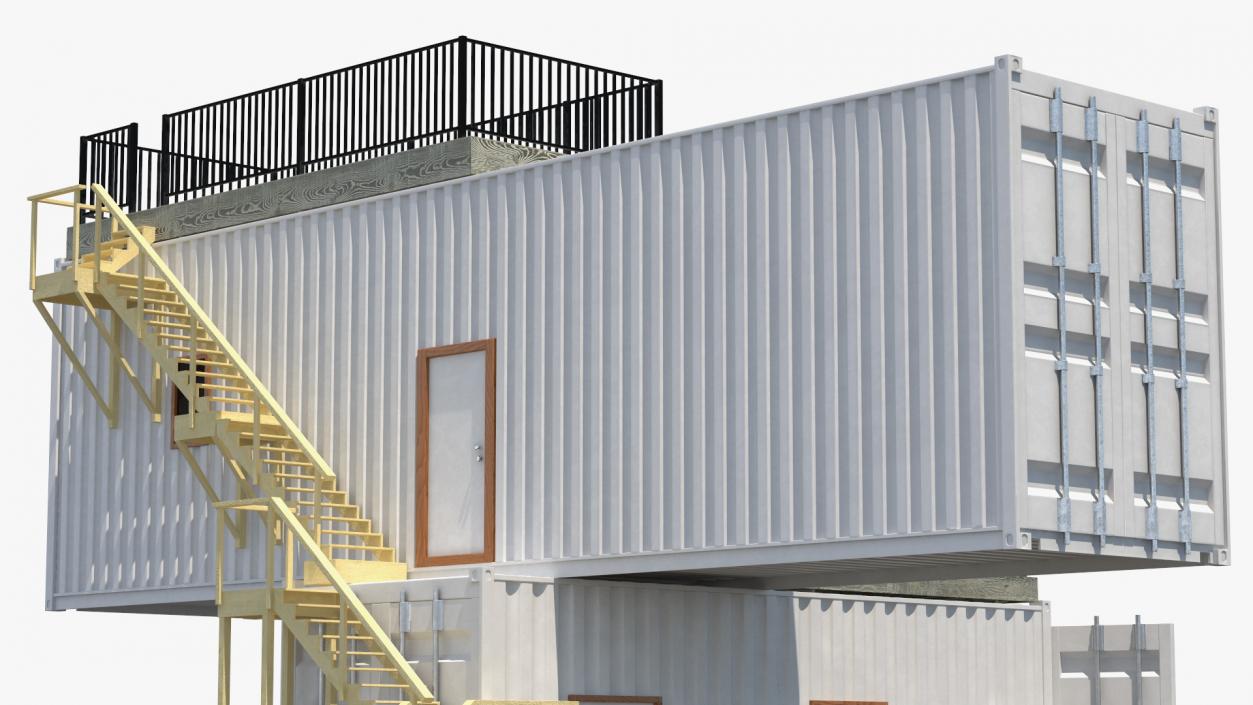 3D Shipping Container House Building model