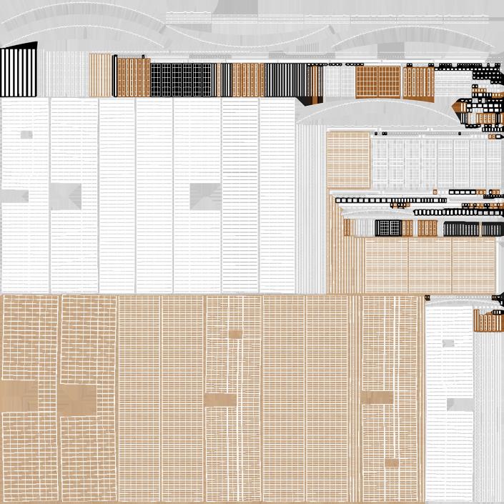 3D Shipping Container House Building model