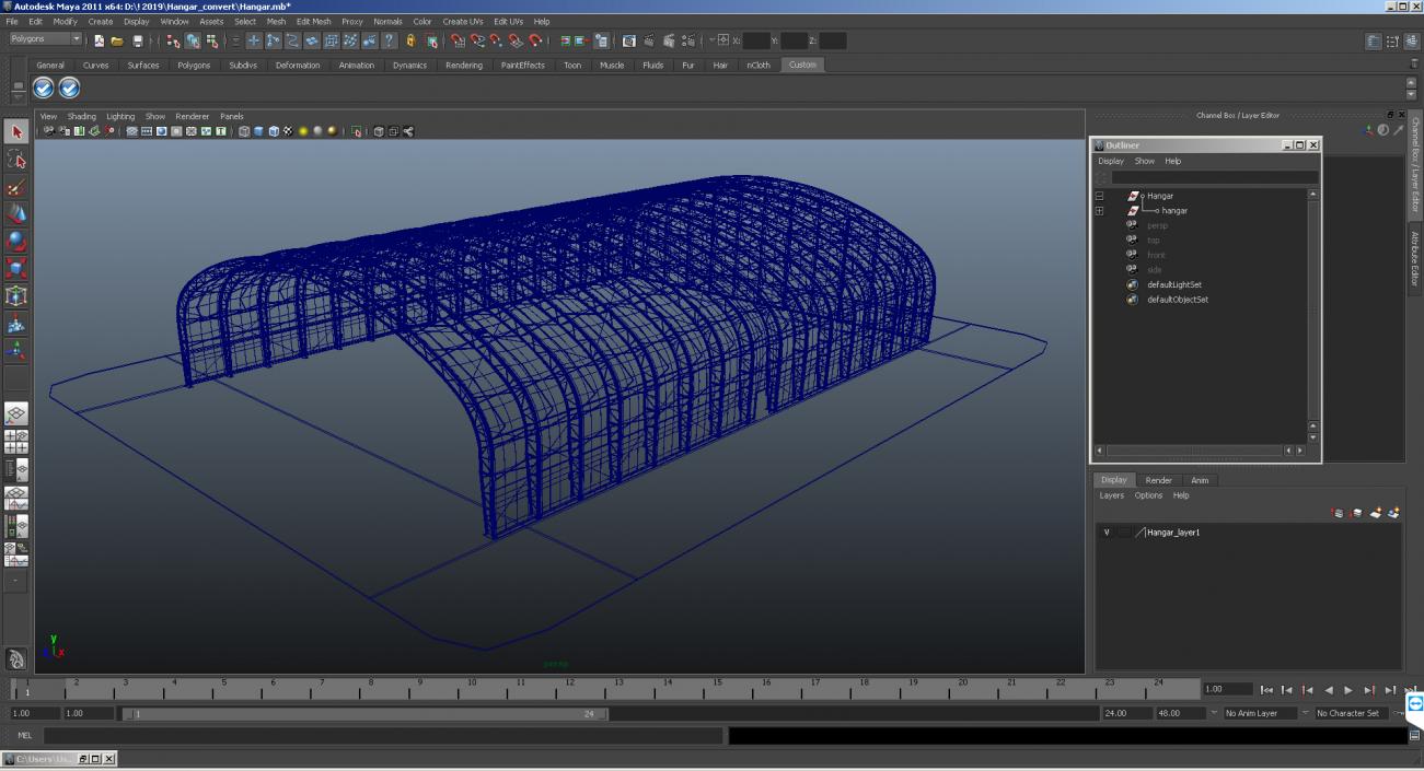 3D model Aircraft Hangar