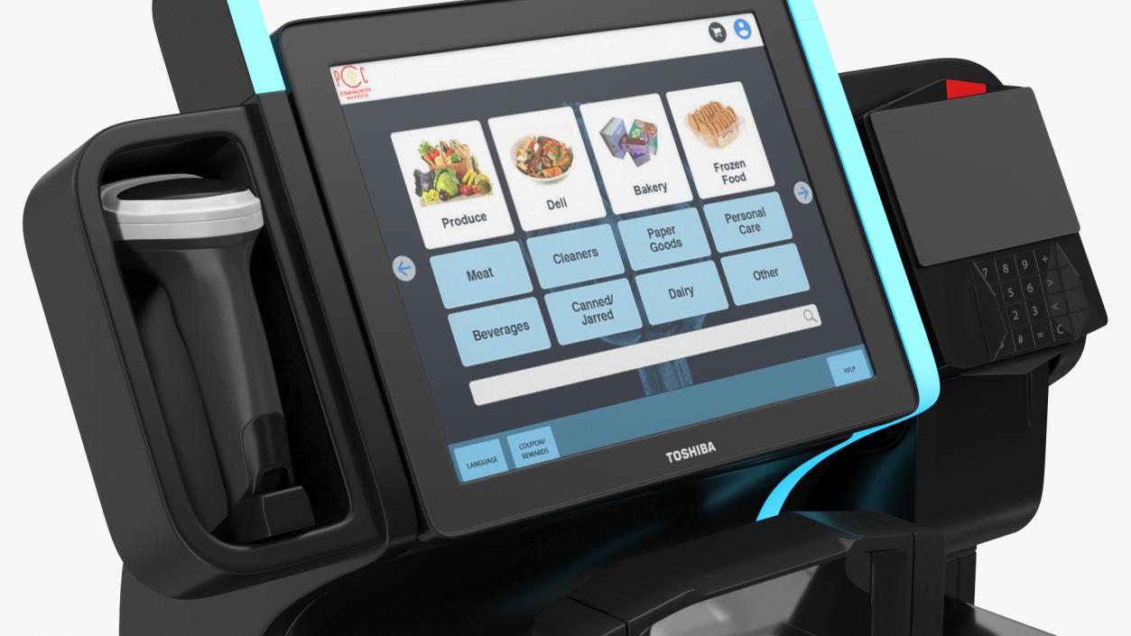 3D model Toshiba Self Checkout System 7