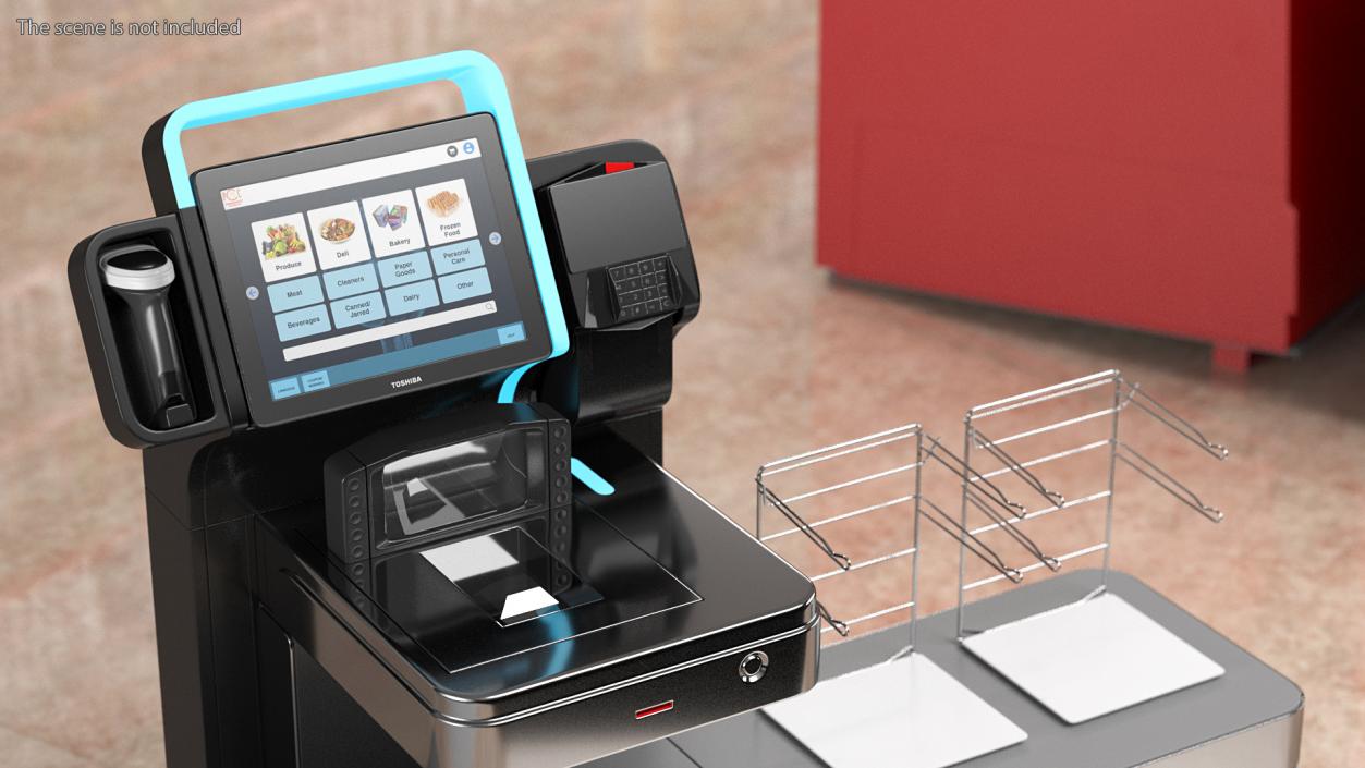 3D model Toshiba Self Checkout System 7