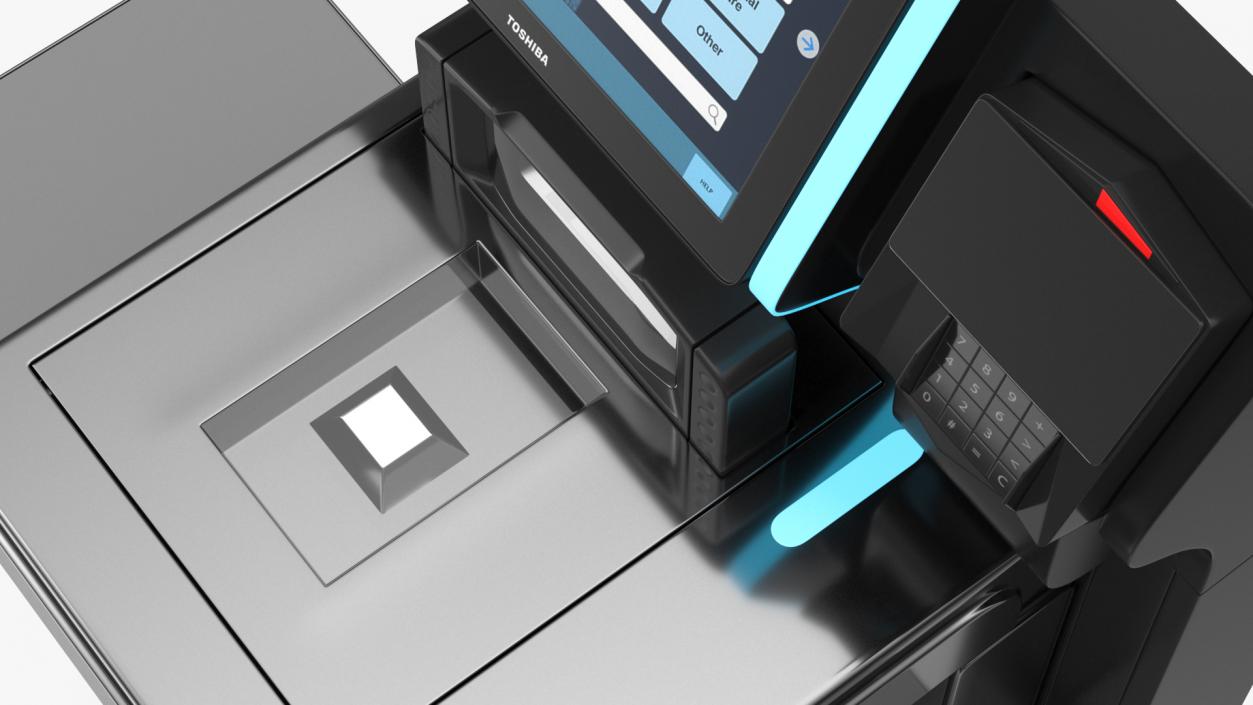 3D model Toshiba Self Checkout System 7