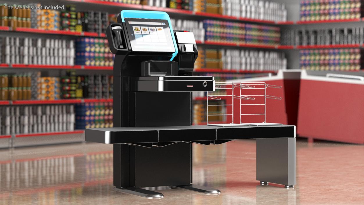 3D model Toshiba Self Checkout System 7