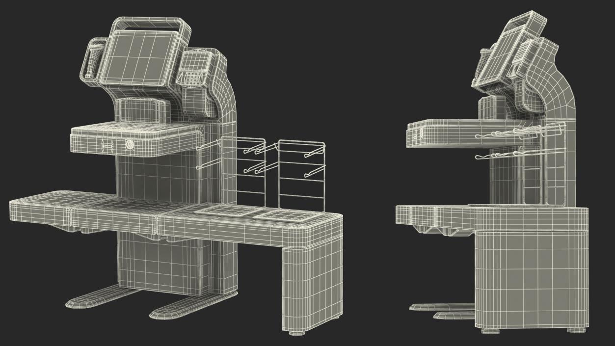 3D model Toshiba Self Checkout System 7