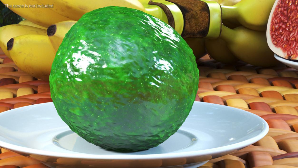 3D Avocado Fruit model