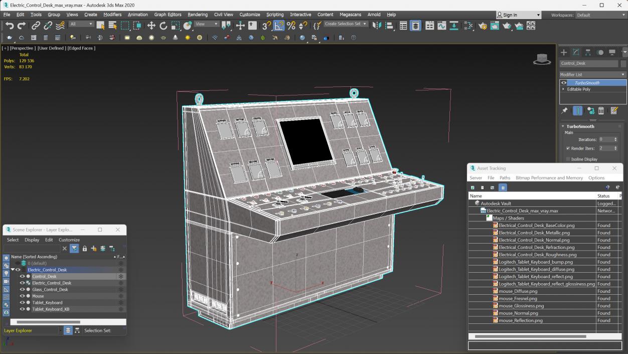 3D Electric Control Desk