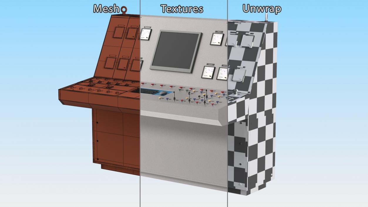 3D Electric Control Desk