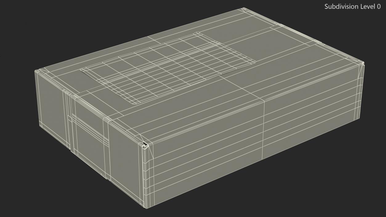 Amazon Parcels Box 26x18x7(1) 3D model