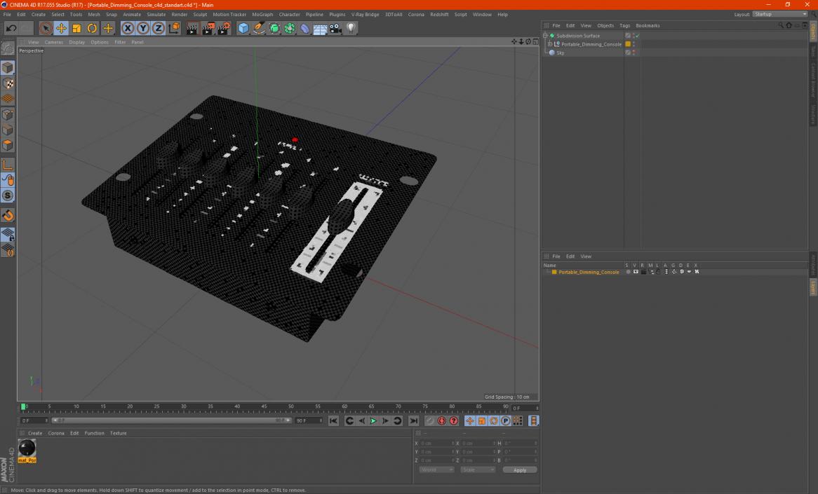 Portable Dimming Console 3D model