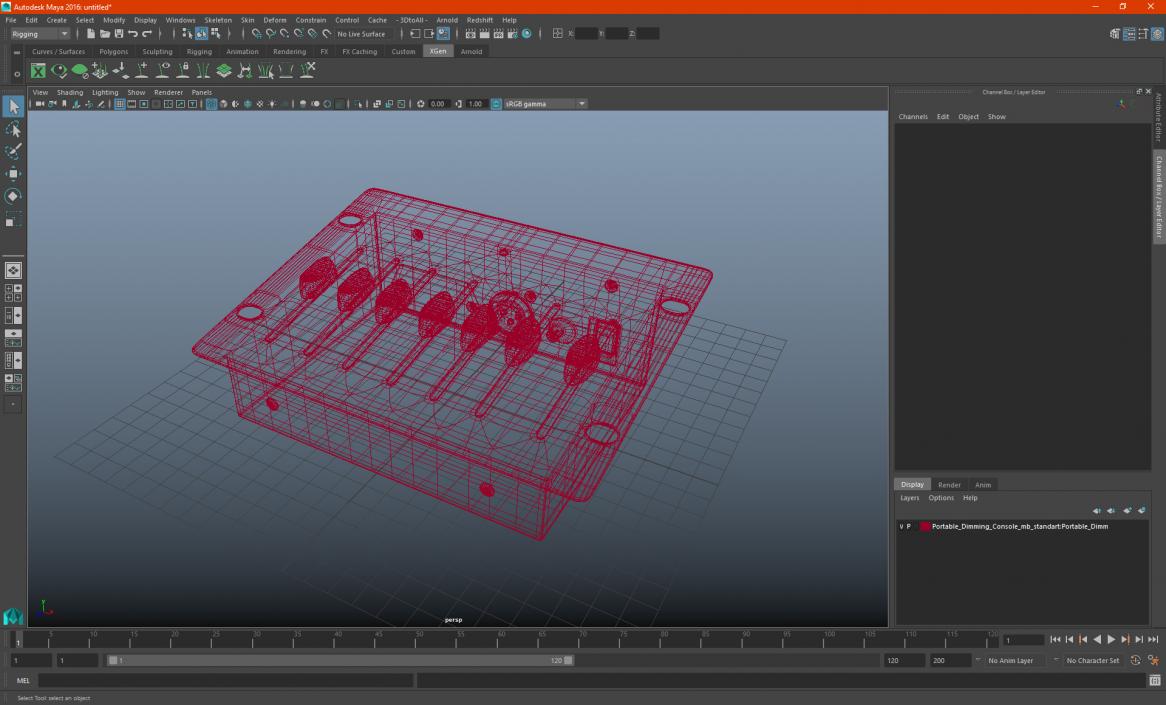 Portable Dimming Console 3D model