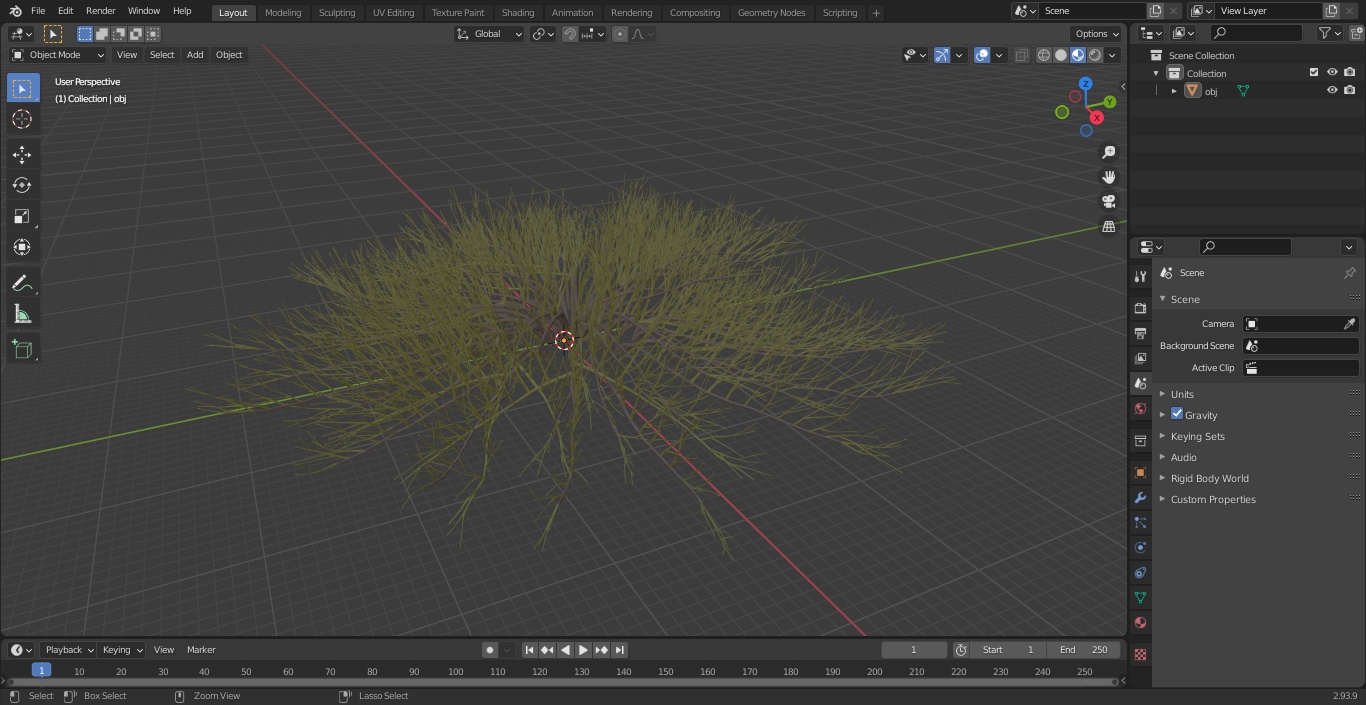 Horizontal Conifer Shrub(1) 3D