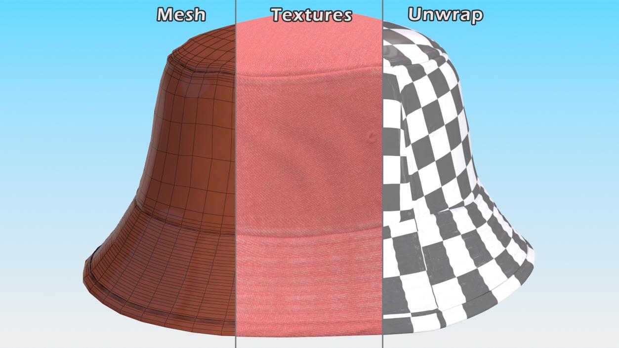 3D model Classic Cotton Bucket Hat