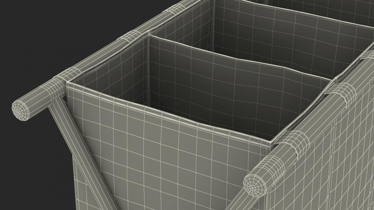 Foldable Laundry Basket Empty 3D model