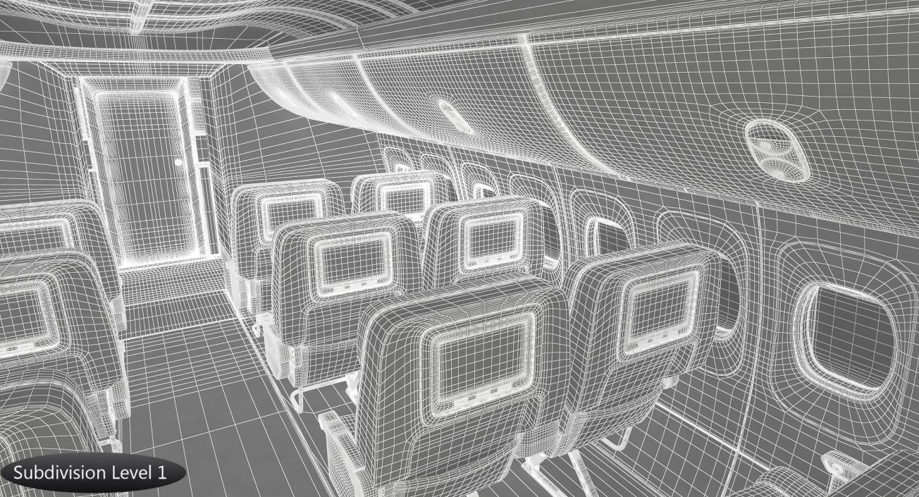 First Class Passenger Cabin 3D