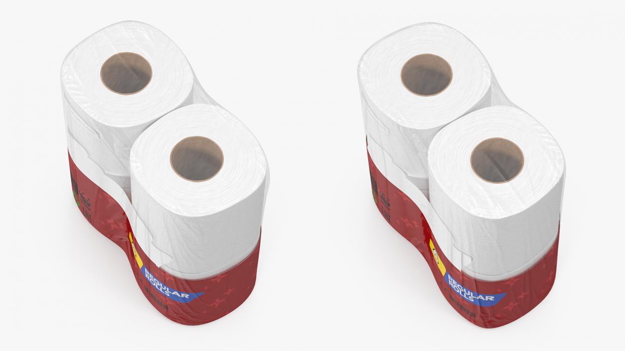 3D Toilet Tissue 4 Rolls