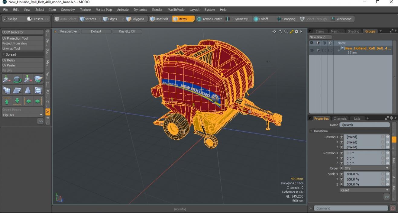 3D model New Holland Roll Belt 460