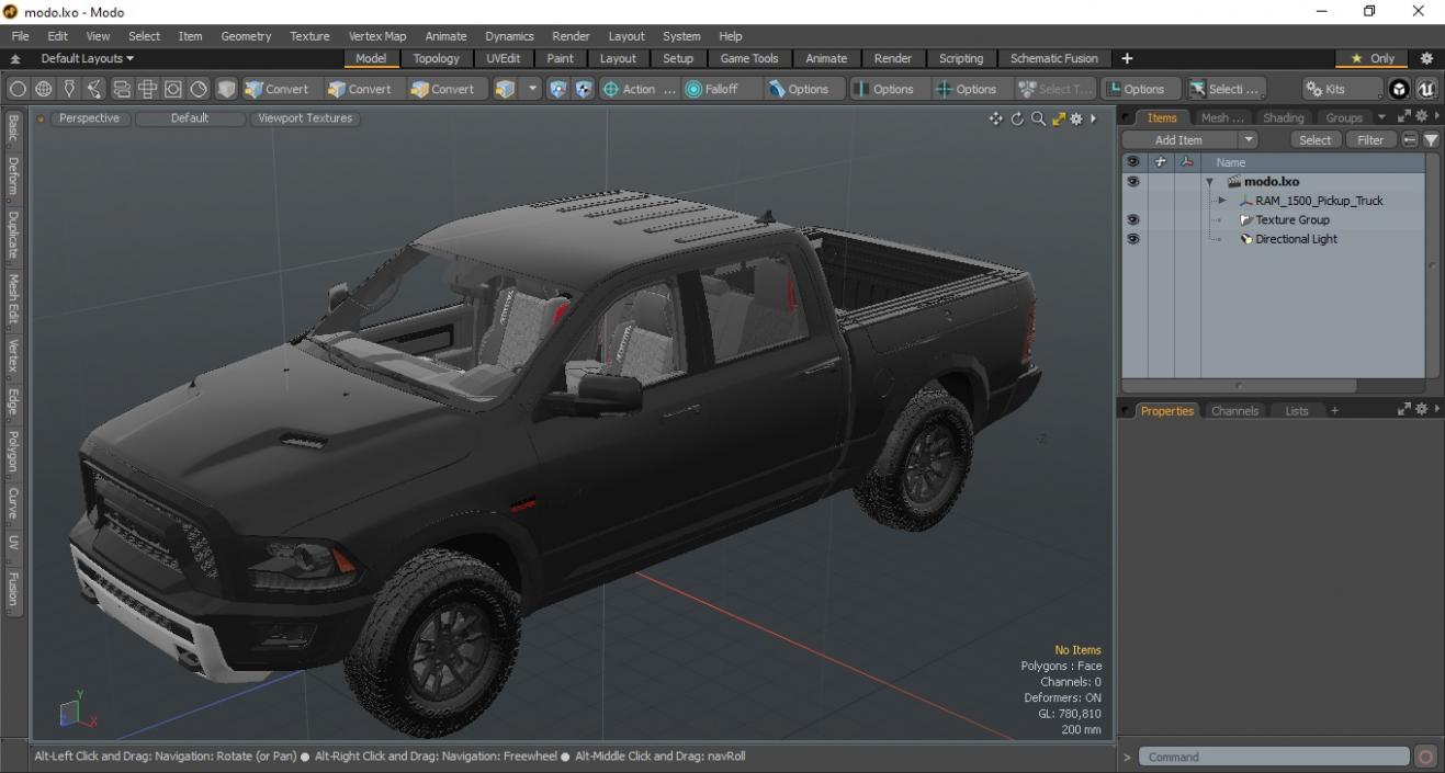 3D RAM 1500 Pickup Truck