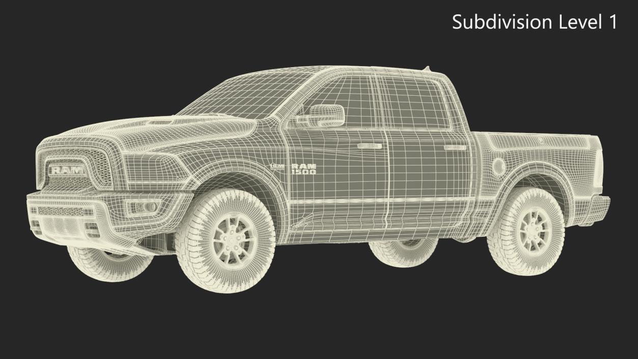 3D RAM 1500 Pickup Truck