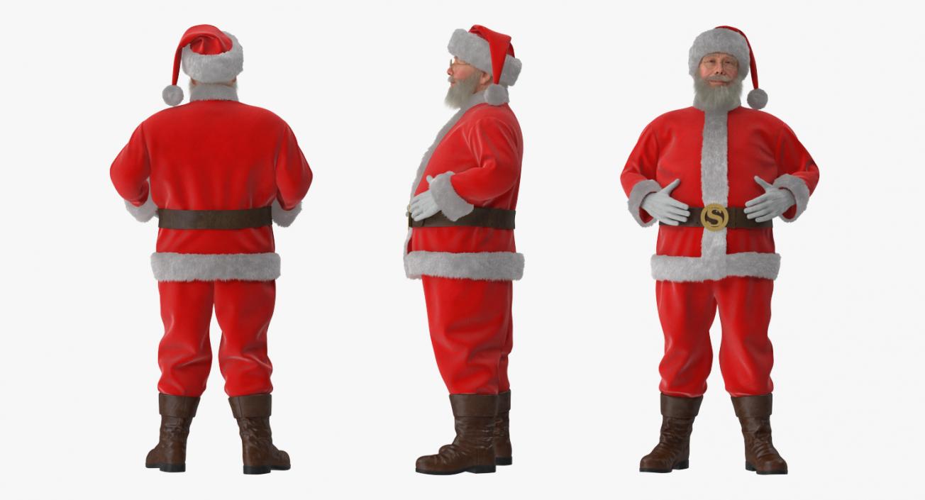 Mr and Mrs Claus Rigged Collection 3D model