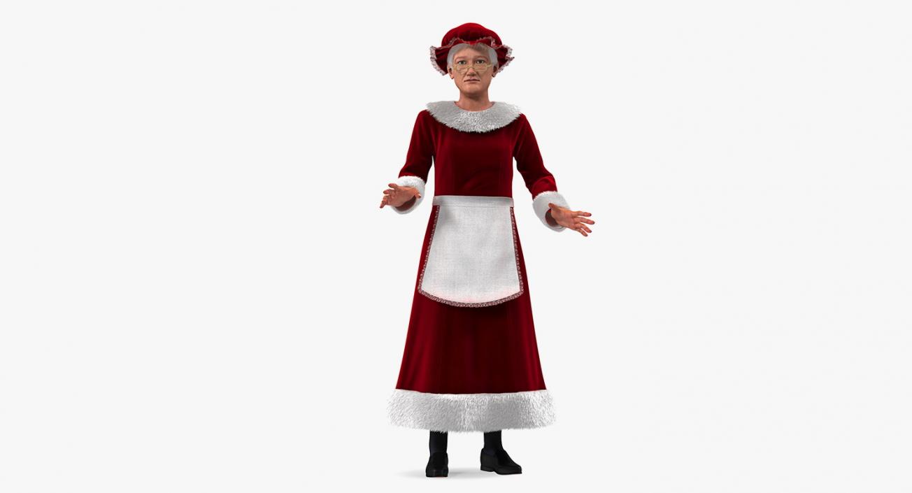 Mr and Mrs Claus Rigged Collection 3D model