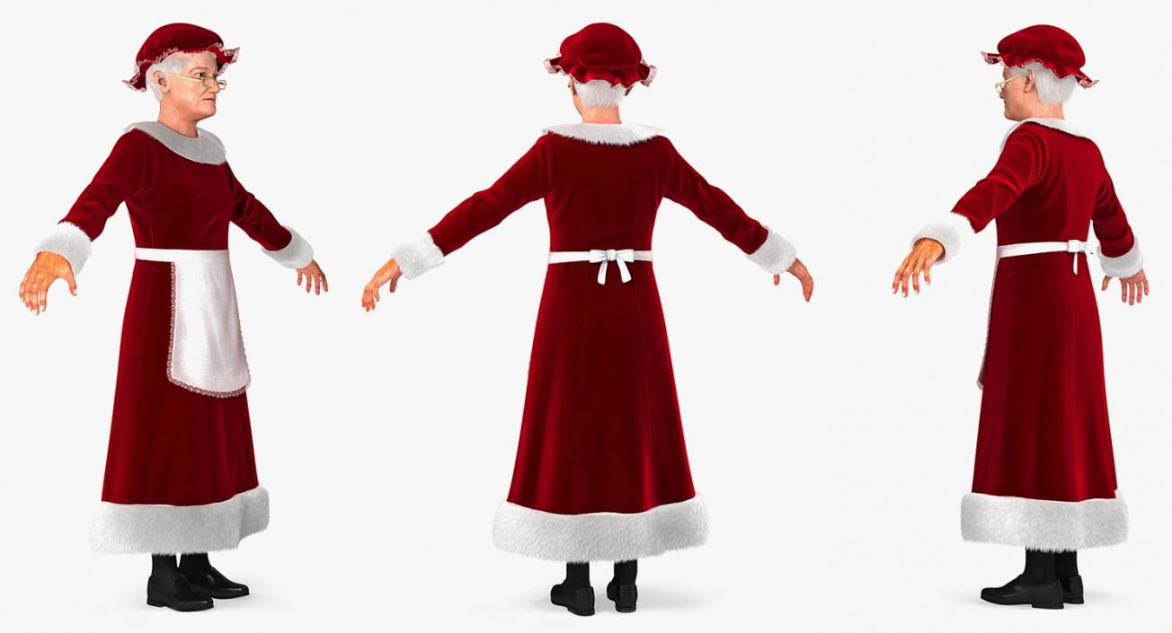 Mr and Mrs Claus Rigged Collection 3D model