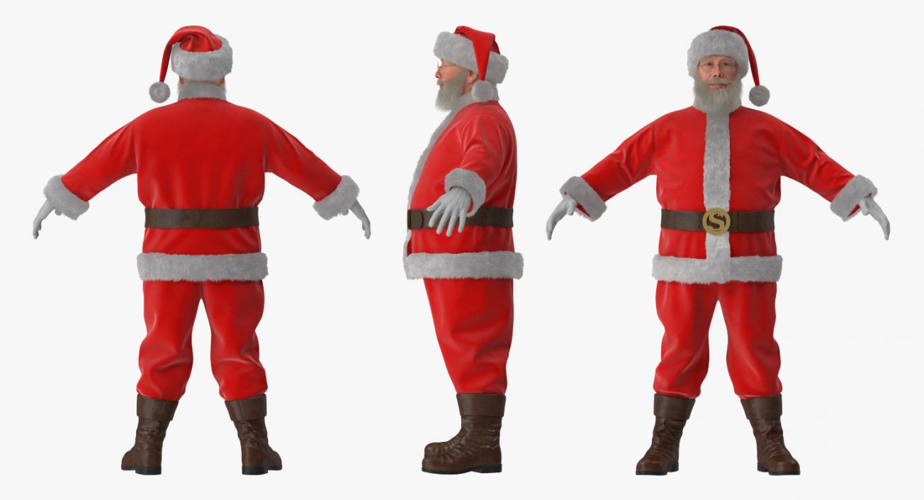 Mr and Mrs Claus Rigged Collection 3D model