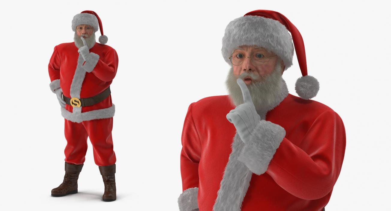 Mr and Mrs Claus Rigged Collection 3D model