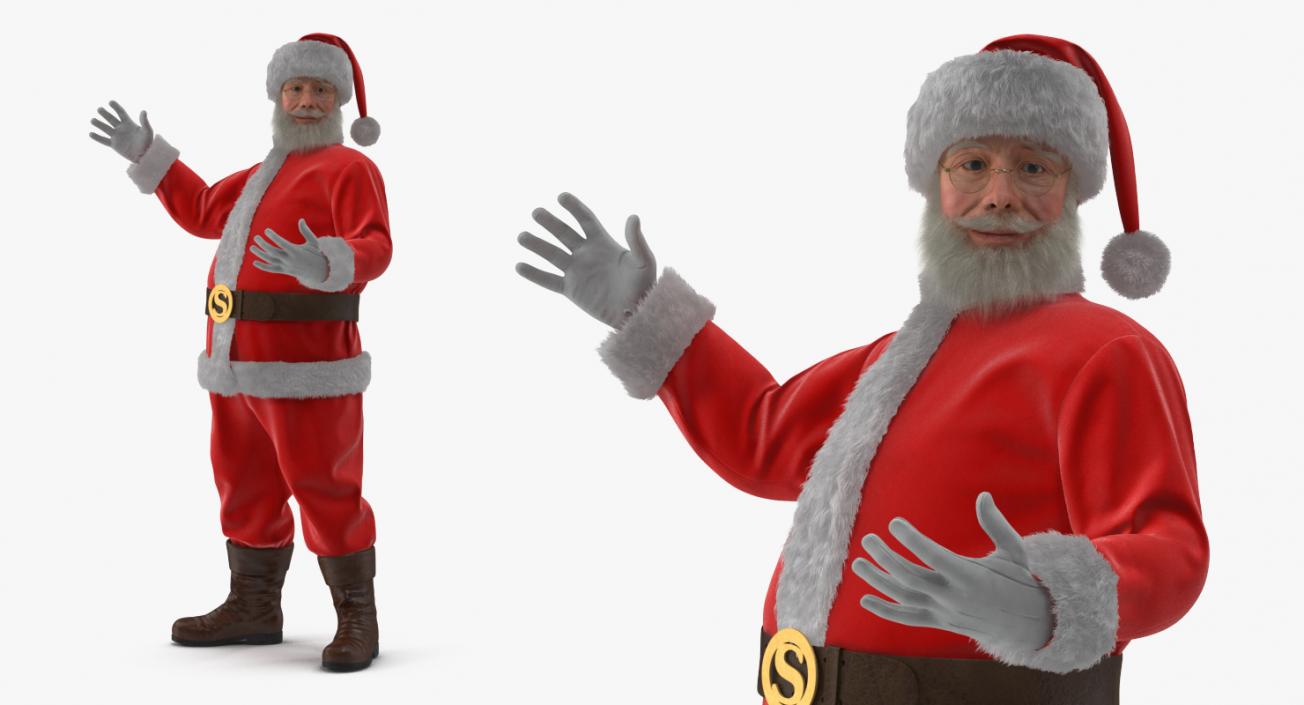 Mr and Mrs Claus Rigged Collection 3D model