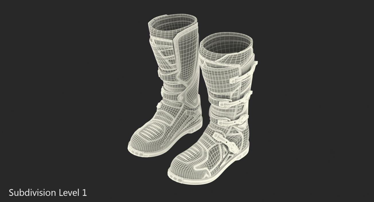 3D model Mens Motocross Boots