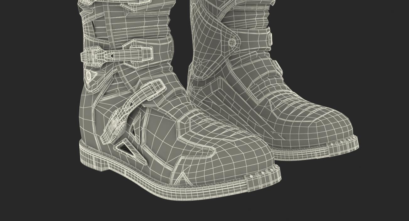 3D model Mens Motocross Boots