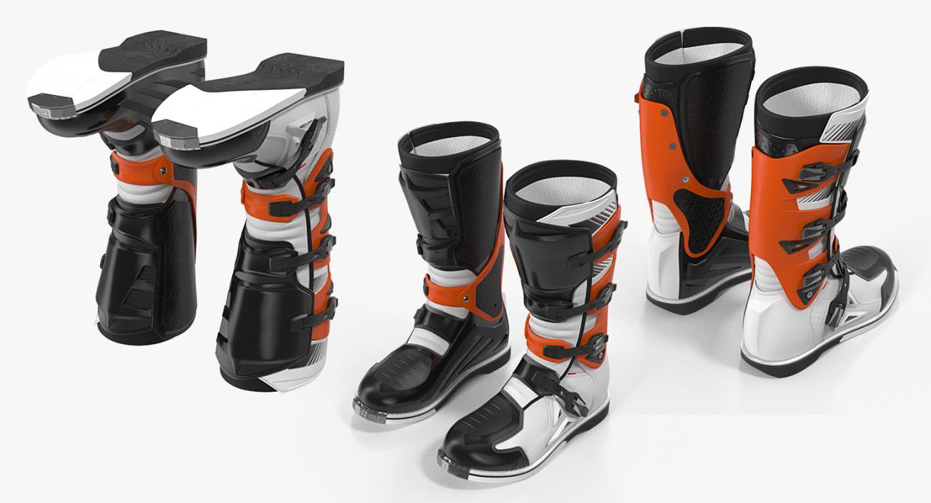 3D model Mens Motocross Boots