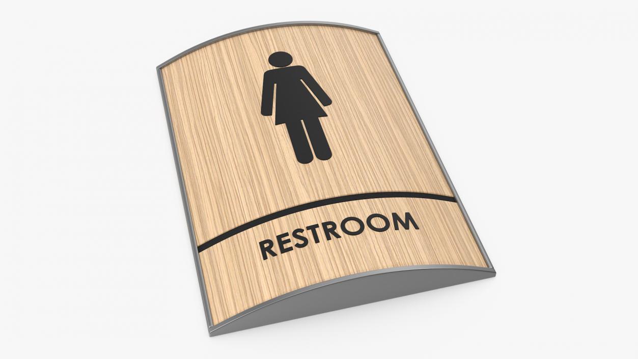 Women Restroom Sign 3D model