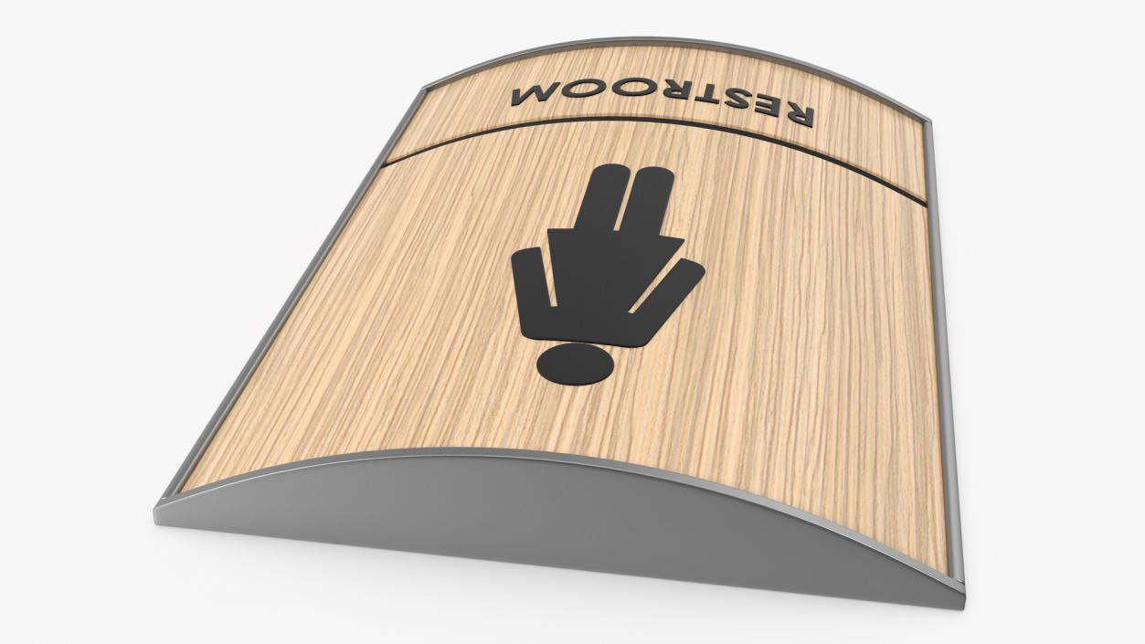 Women Restroom Sign 3D model