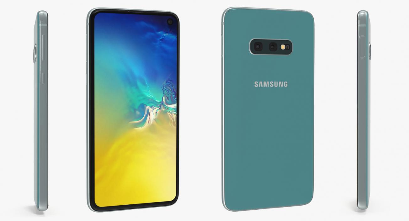 3D model Samsung Galaxy S10E Coral Blue