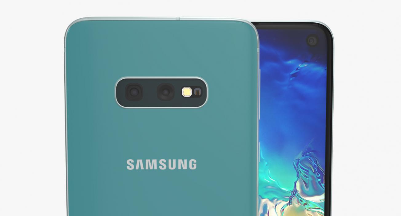 3D model Samsung Galaxy S10E Coral Blue