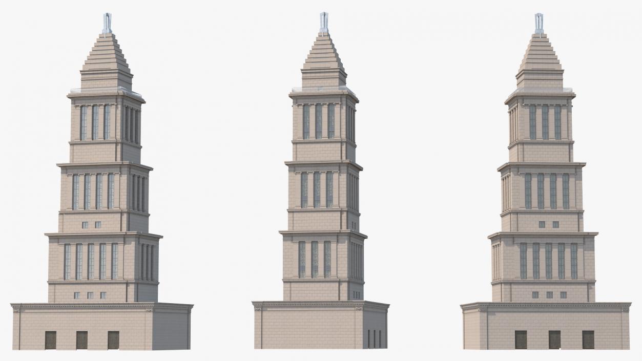 Masonic Memorial Tower 3D