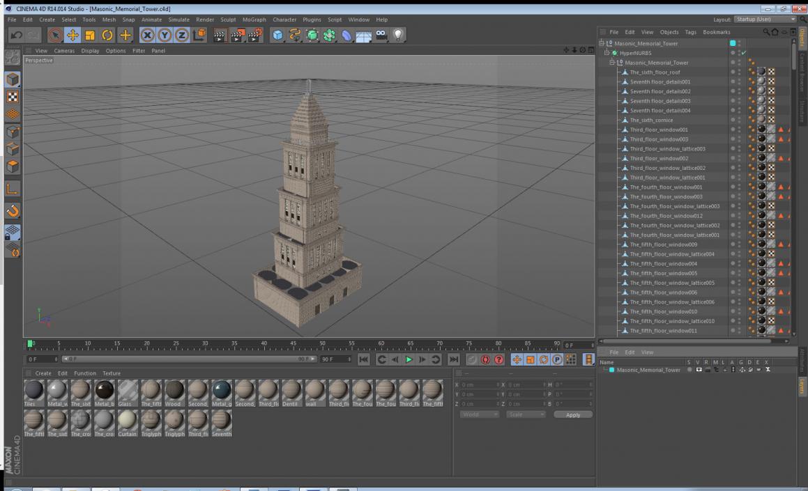 Masonic Memorial Tower 3D