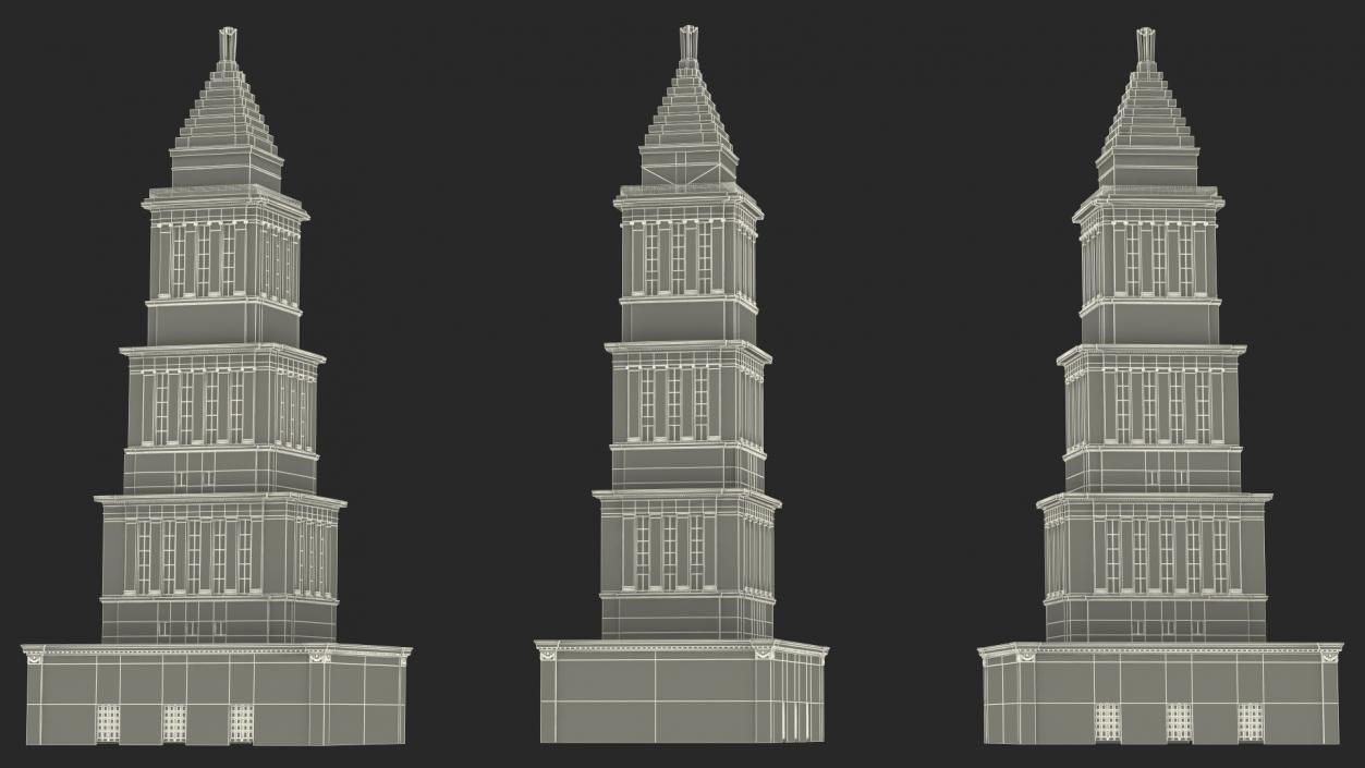 Masonic Memorial Tower 3D