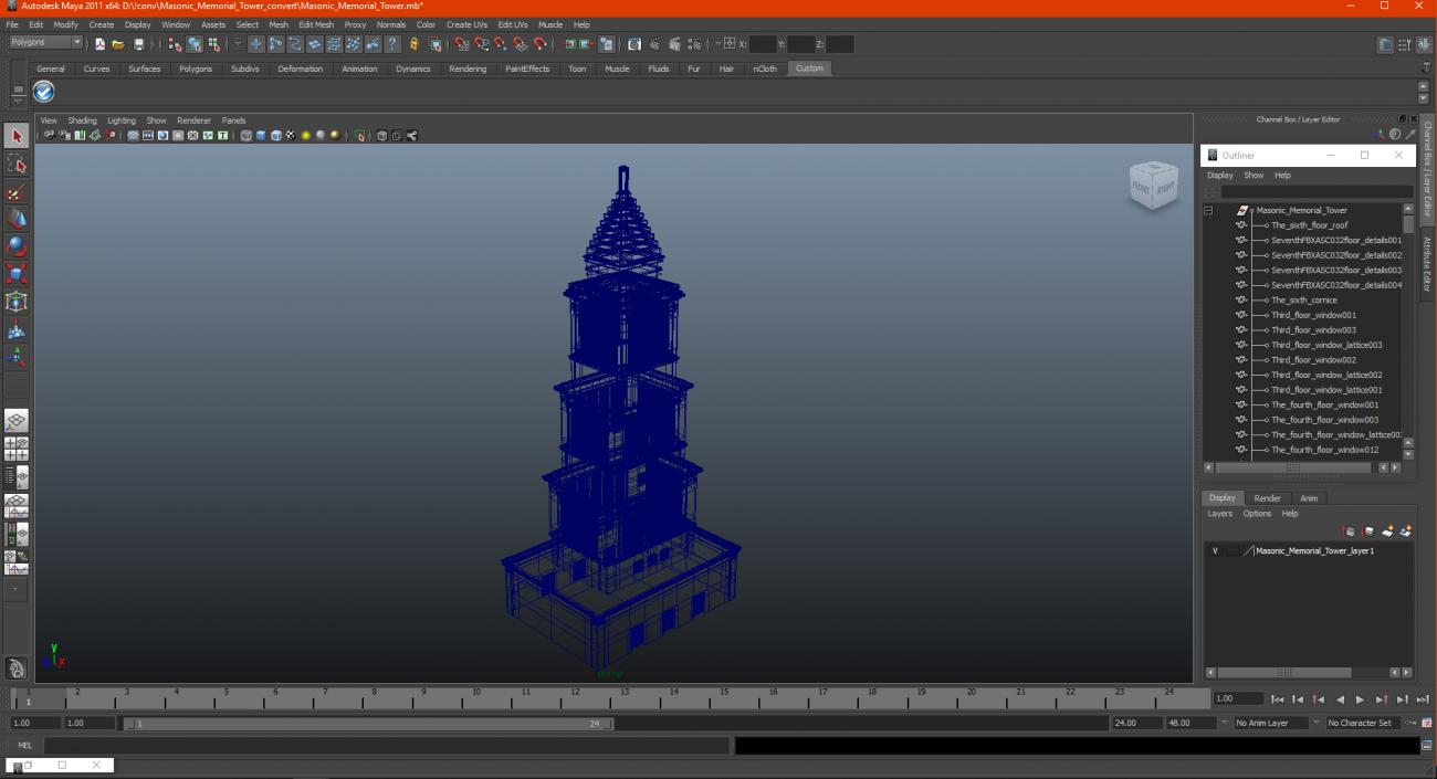 Masonic Memorial Tower 3D