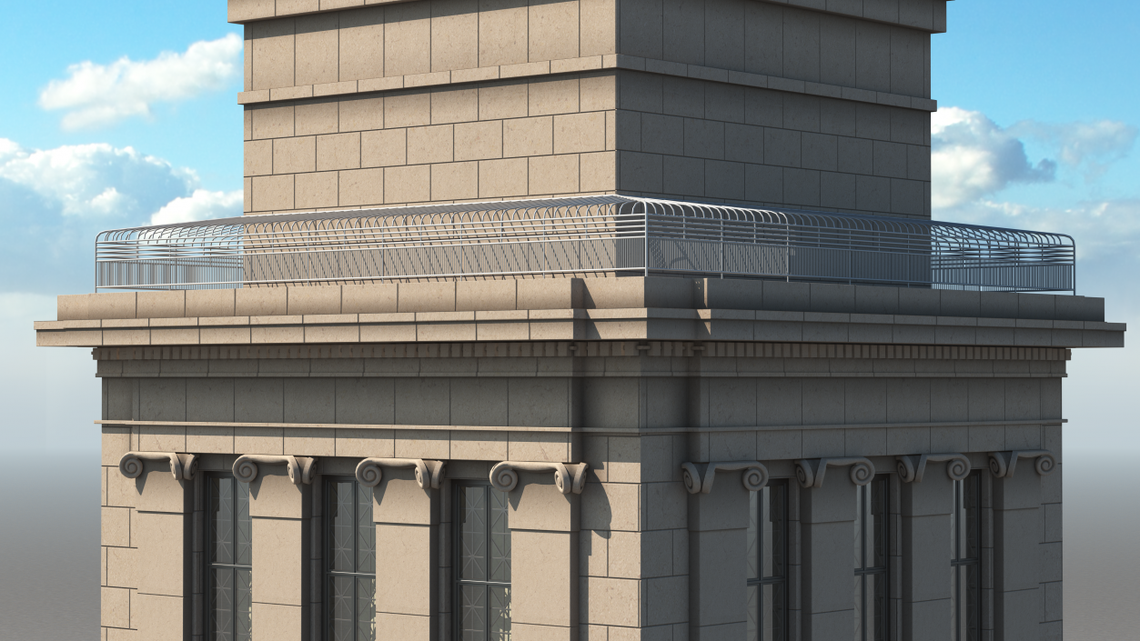 Masonic Memorial Tower 3D