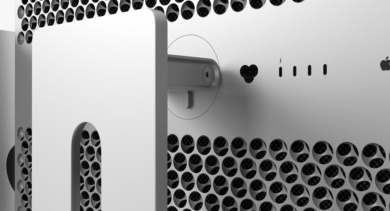 3D Apple Mac Pro Old and New Collection