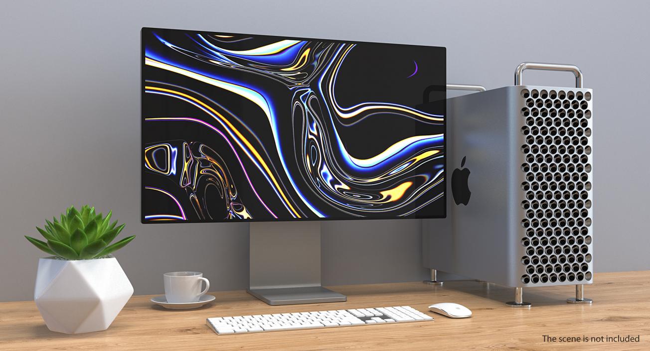 3D Apple Mac Pro Old and New Collection