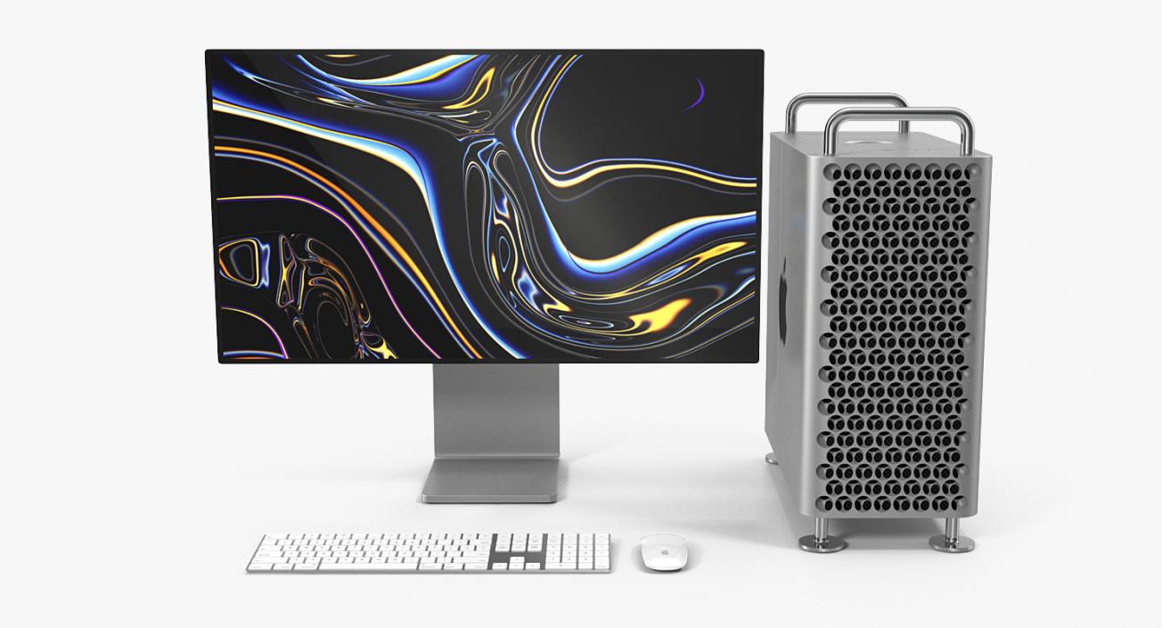 3D Apple Mac Pro Old and New Collection