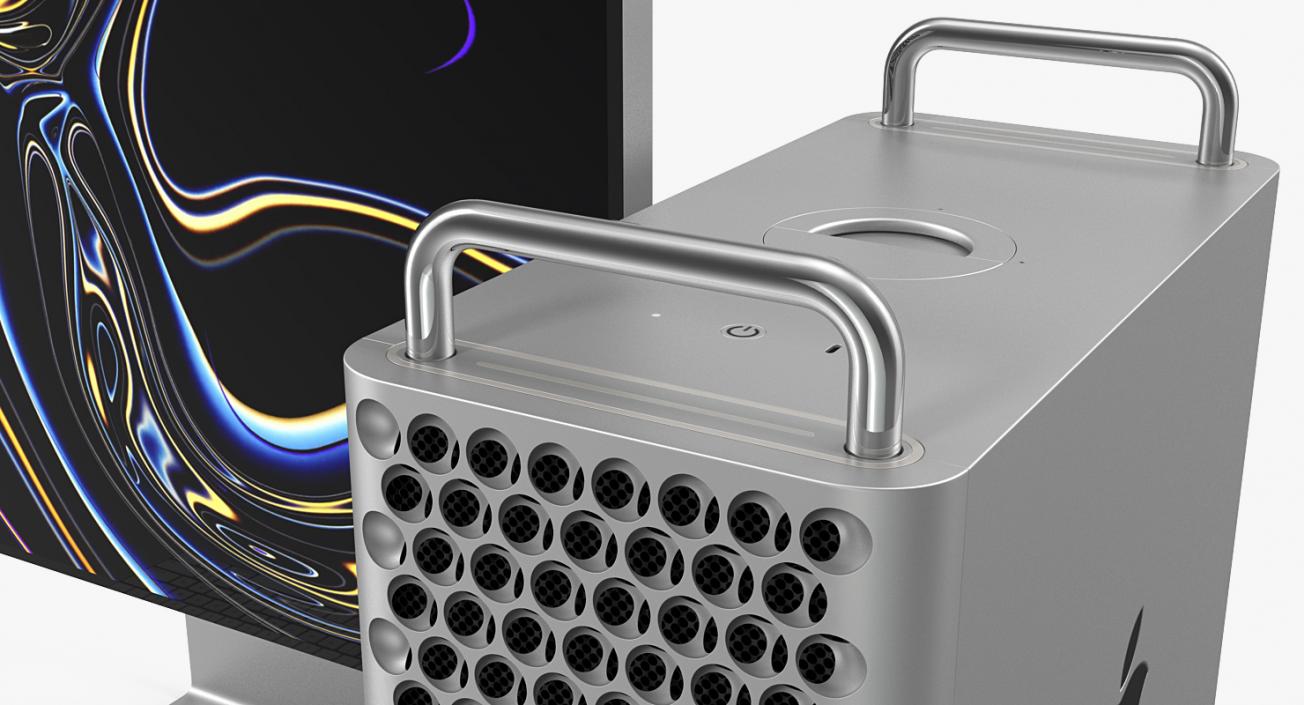 3D Apple Mac Pro Old and New Collection